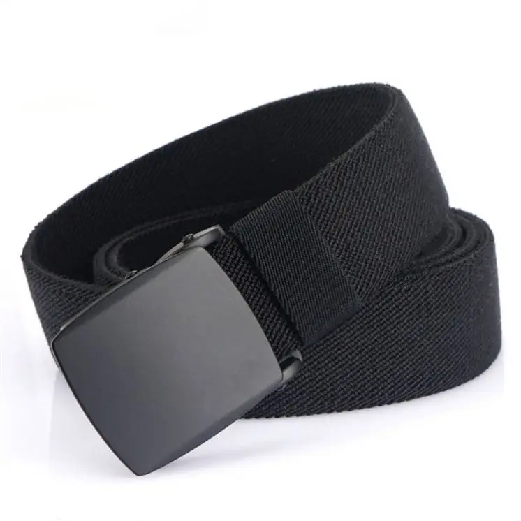 Adjustable Cotton elastic Belt Outdoor Belt Men Korean Woven Canvas Fabric Webbing Belt