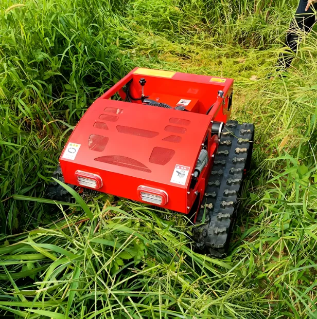 Fully automatic self propelled crawler lawn mower remote control robot zero turn lawn mowers for grass cutting