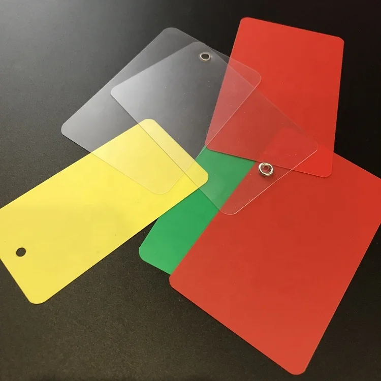 Custom PVC Plastic Cable Hang Tags For Cables