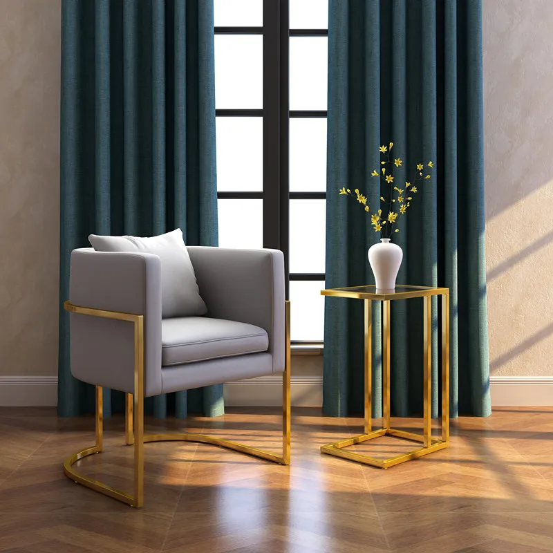 Nordic Style Wrought Iron Sofa Set Furniture Living Room Family Gathering Rest Area Simple Modern Sofas