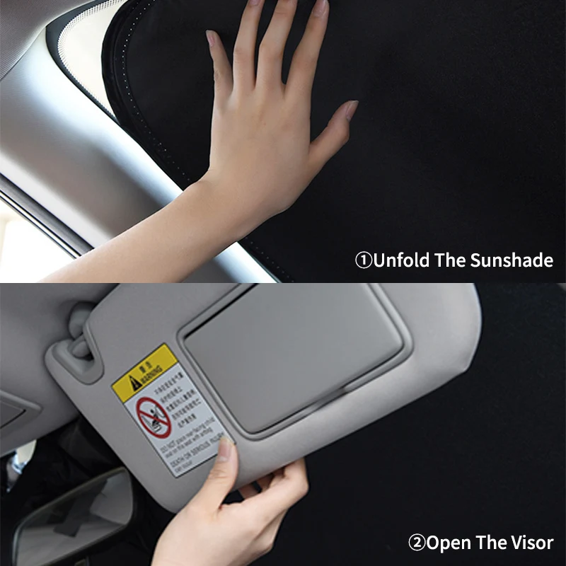 Foldable Car Window Sun Shade Sunshade Mesh Type