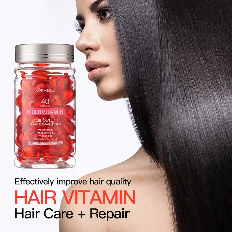 Factory Wholesale Hair Vitamins Oil Hair Capsules Vitamin Smooth Hair Care Growth Oil