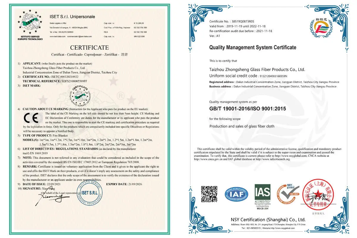 China Supplier powerfully Non-combustible Efficient Fireproof fire blanket box emergency asbestos