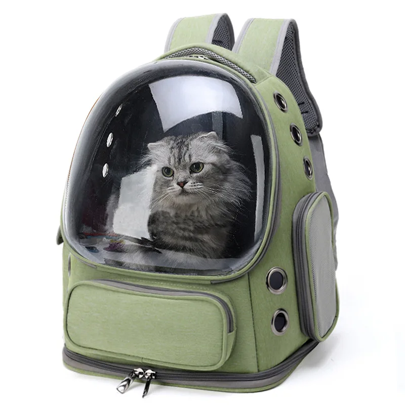 Cat Bag Going Out Bag Portable clear capsule Double shoulder Cat Backpack Cat car Travel small dog bag