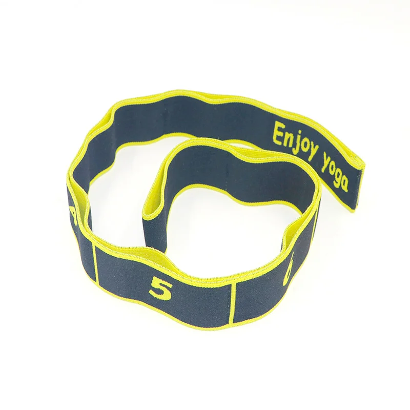 Low Moq Yoga Strap Manufacturer Different Color Resistance Strap Belt With Multi-section Digital Tension