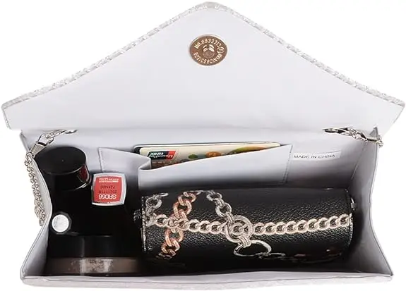 Clutch Purse Evening Bag for Women Prom Sparkling Handbag With Detachable Chain for Wedding and Party