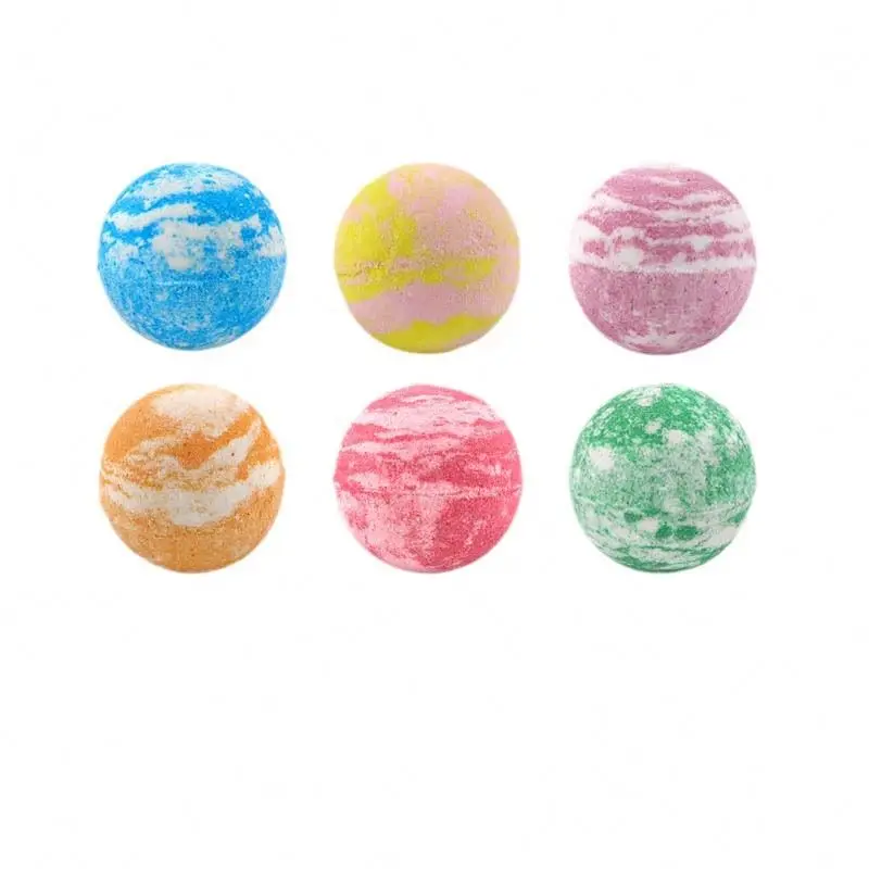 Net Red home color mix clean explosive bath salt ball Essential oil nourishing bath Moisturizing bubble bomb bubble bath ball
