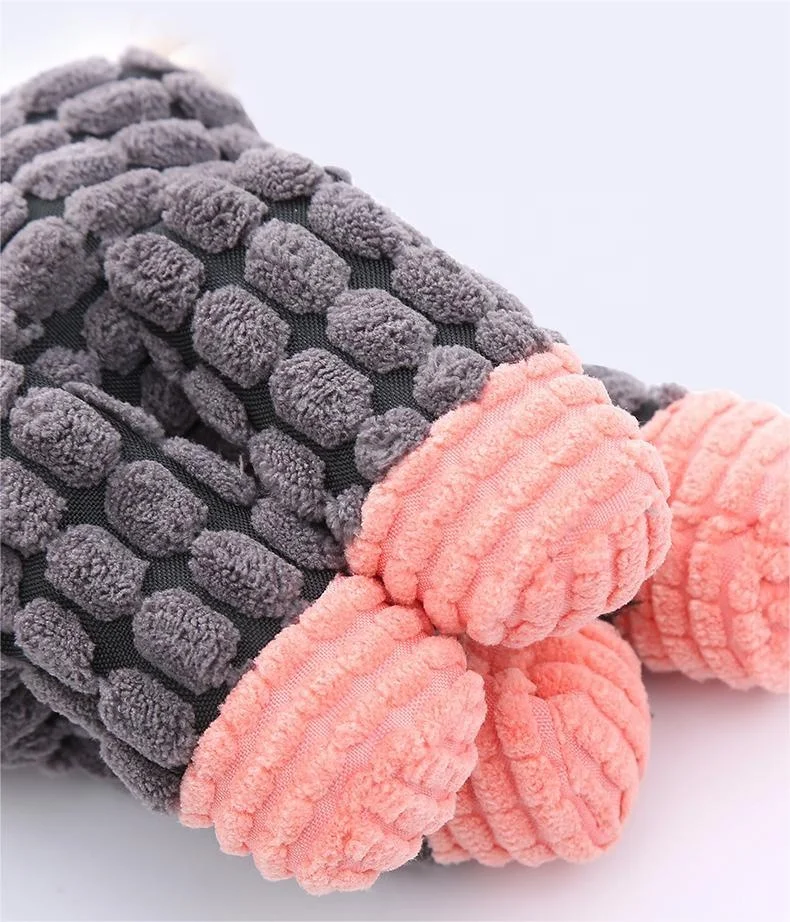 Interactive Squeaky Plush Dog Toy Sustainable Tug and Chew Toy for Pets