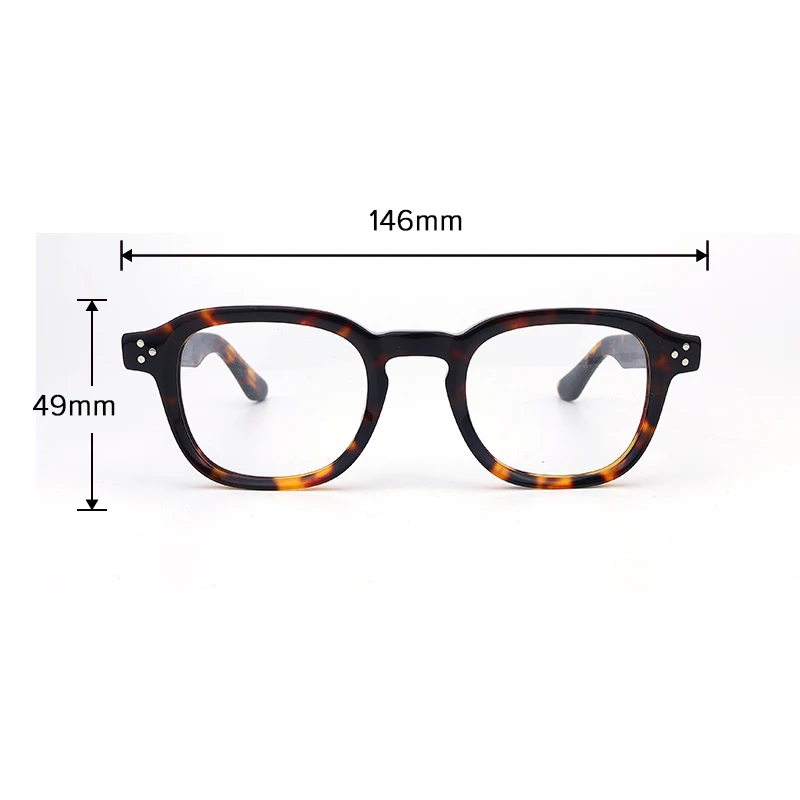 Glasses Manufacture  Fashion Handmade Custom Logo Clear Lenses Acetate Glasses Optical Frames Brand Luxury Eyewear