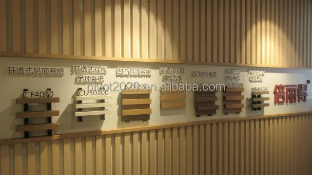 Wooden metal ceiling