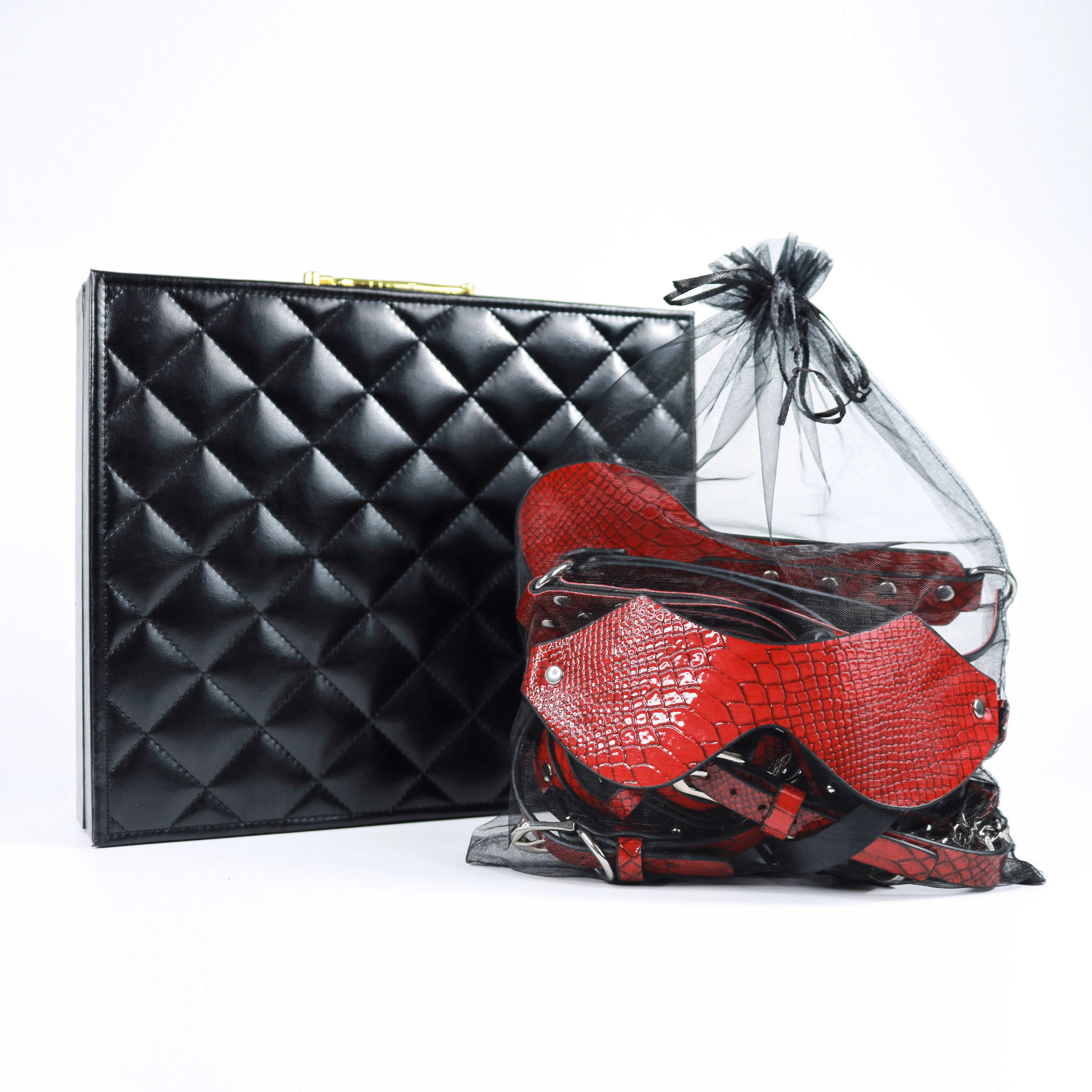 Luxury Leather Alligator Pattern BDSM Bondage Set Adult Erotic Sex Toys with Wholesale Price