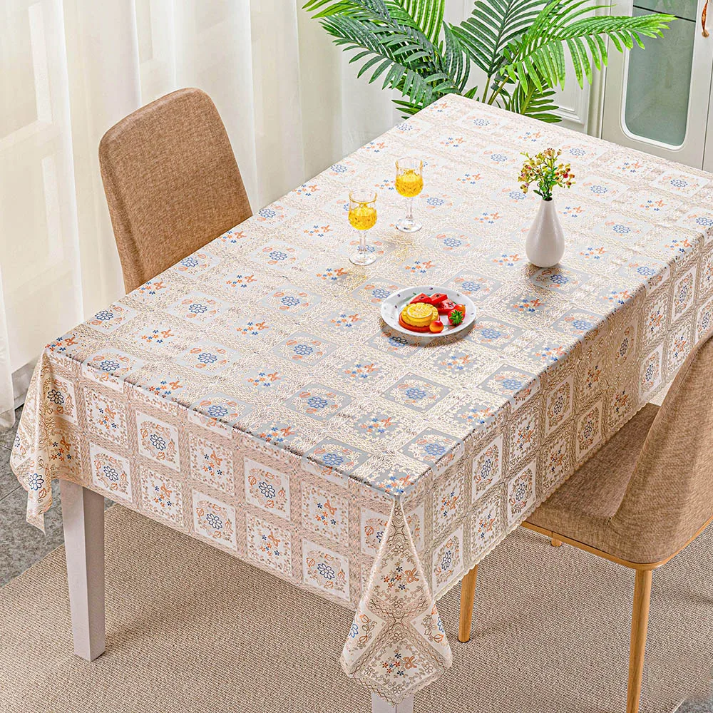 IUIU Красочный глянцевый ПВХ кружевной элегантный Европейский антипятнистый чехол для