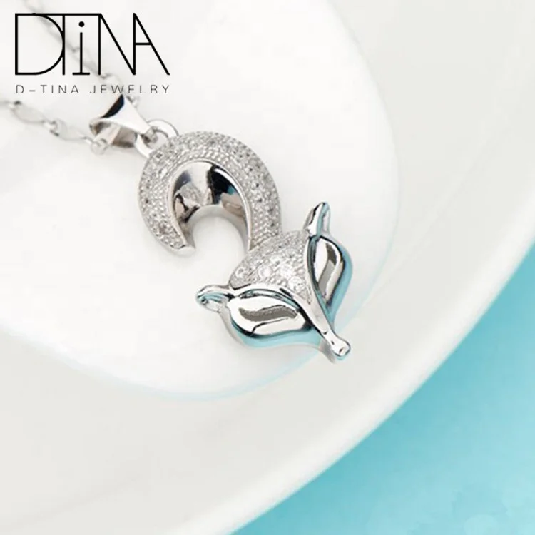 DTINA Factory Wholesale 925 Sterling Silver Fox Shape Pendant