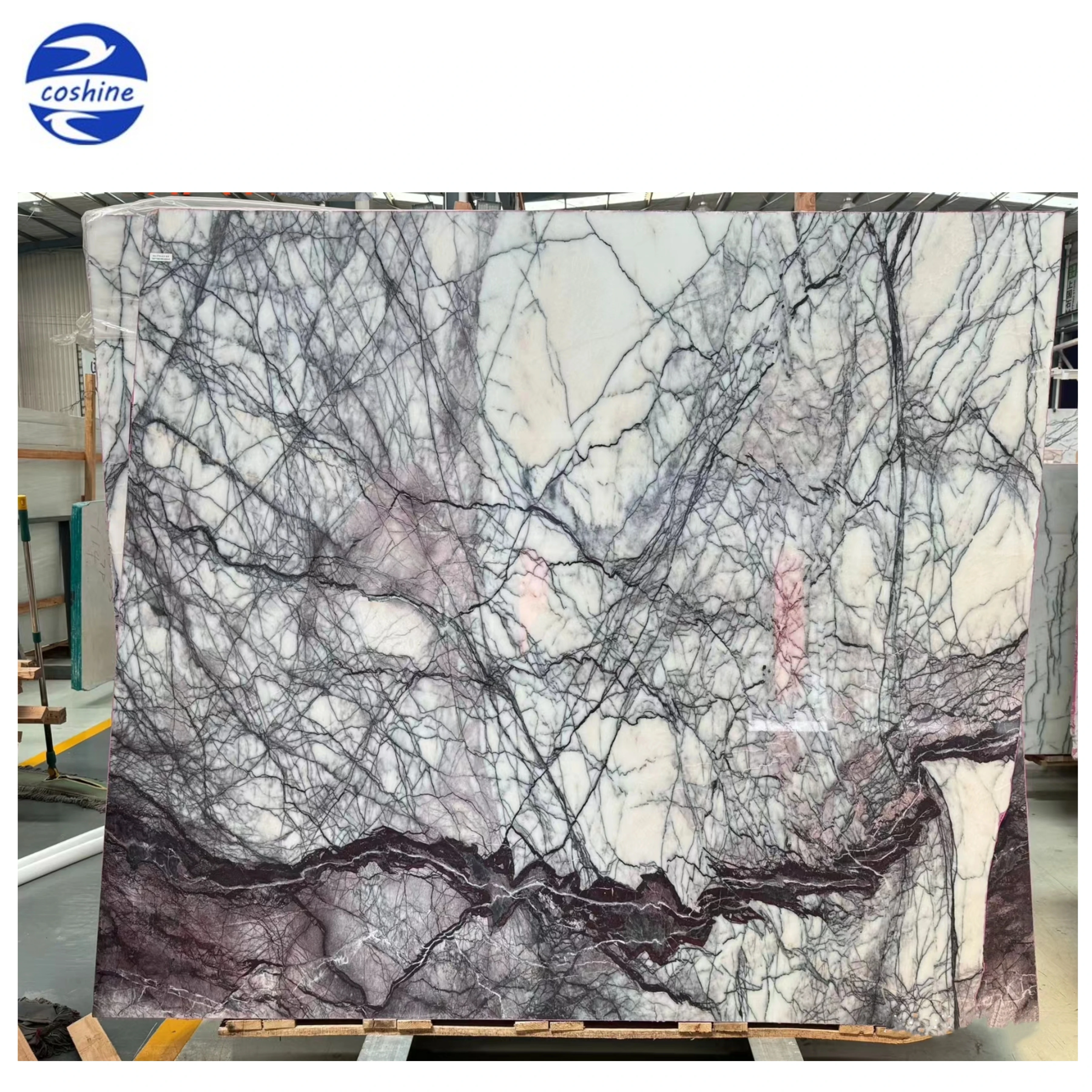 Premium Quality Cut To Size Interior Decoration Material Natural Milas Lilac Marble Floor Tiles