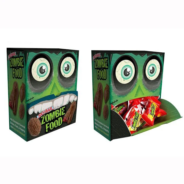 Monstrous Designs Eco-Friendly Custom Logo Genius Paperboard Boxes Small Rectangle Candy Square Gift Packaging for Retail Candy