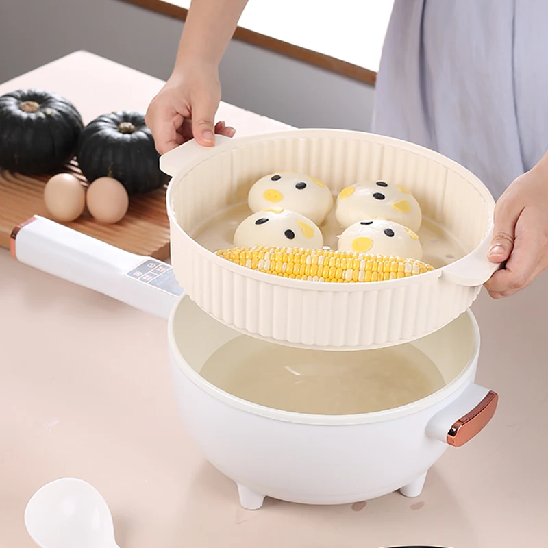 TOP Electric cooker household multi function 3L Can add steamer, and can add non-stick coating