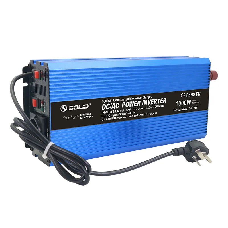 
Stand-by 24 Volt Modified Sine Wave Power Inverter With Battery Charger 12V 1KVA 1000W Battery Charger Inverter Home UPS 