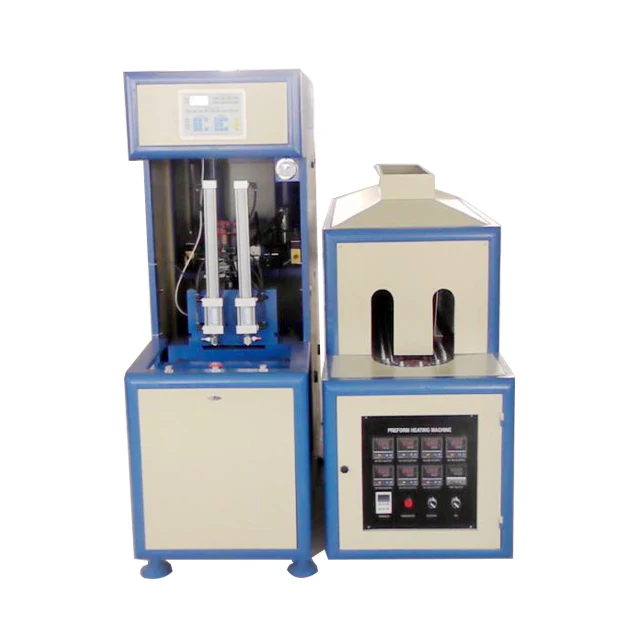 two cavity manual pet blowing machine plastic bottle stretch blower