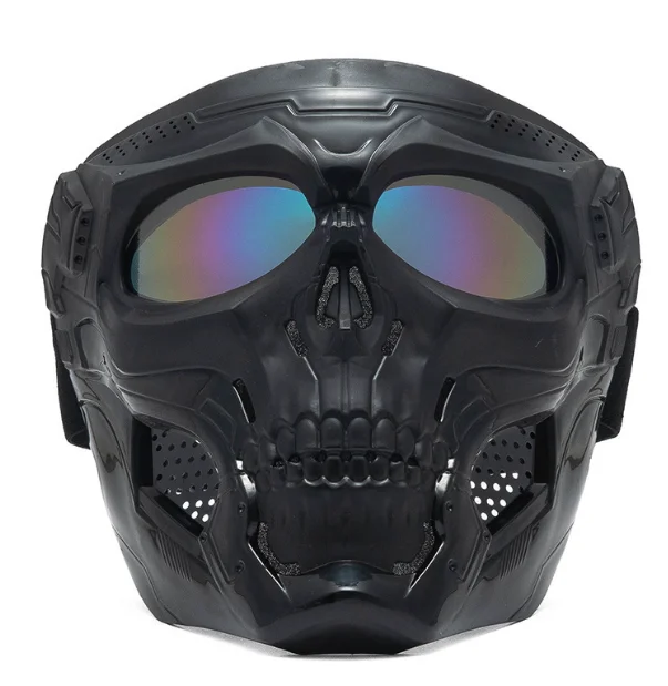 Factory price hot sale Motorcycle Open Face Helmet Mask Anti-UV Dustproof Goggles Vintage Mask Men Face Shield