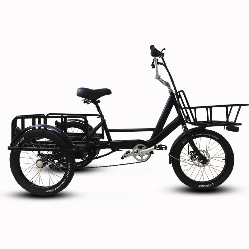Electric Trike 48V 250W/500W Electric Tricycle 3wheel Cargo Bike With Rear Suspension For Adult
