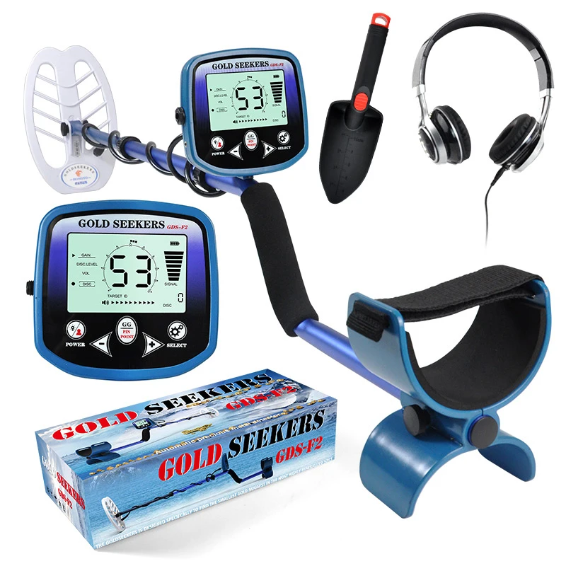 Professional Metal Detector for Adults High Sensitivity Gold Finder machine with  LCD Backlight Display Waterproof Search Coil