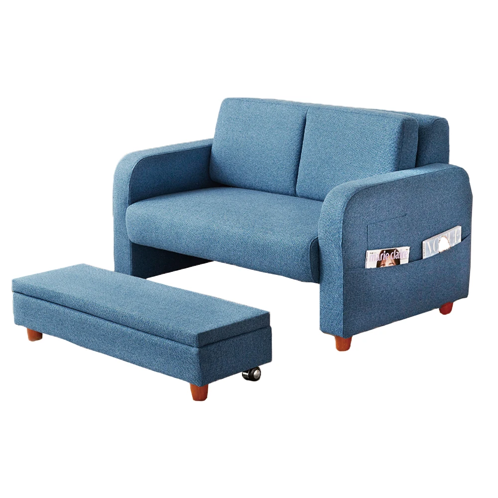 Wholesale High Quality 120*74*72 cm Blue Modern Style Love Seat for Living Room storage sofa