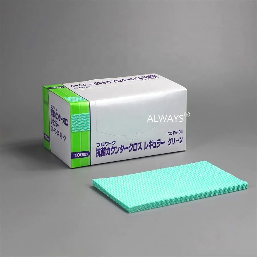 Manufacturer in China 1/4-fold Wave pattern mesh Resists ripping and tearing Spunlace clean cloths