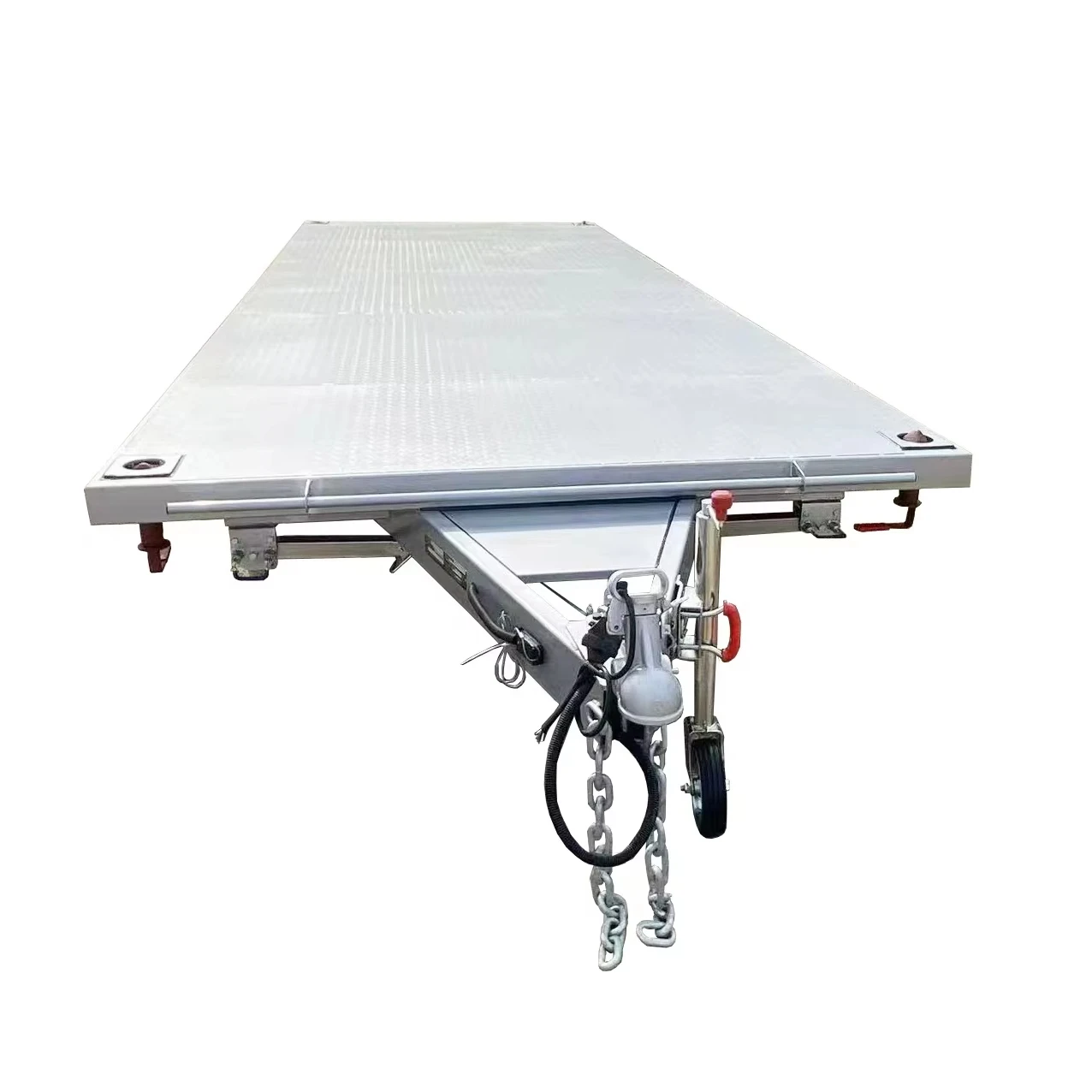 25ft,Side loading container house trailer, flat trailer, can be exported to foreign countries, mass production