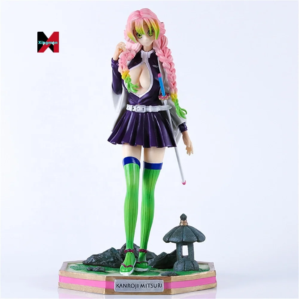 Demoned A Slayer Pillar Of Love Mitsuri Action Figure Decoration Toy Pvc Model Japanese Anime Figurine Toys