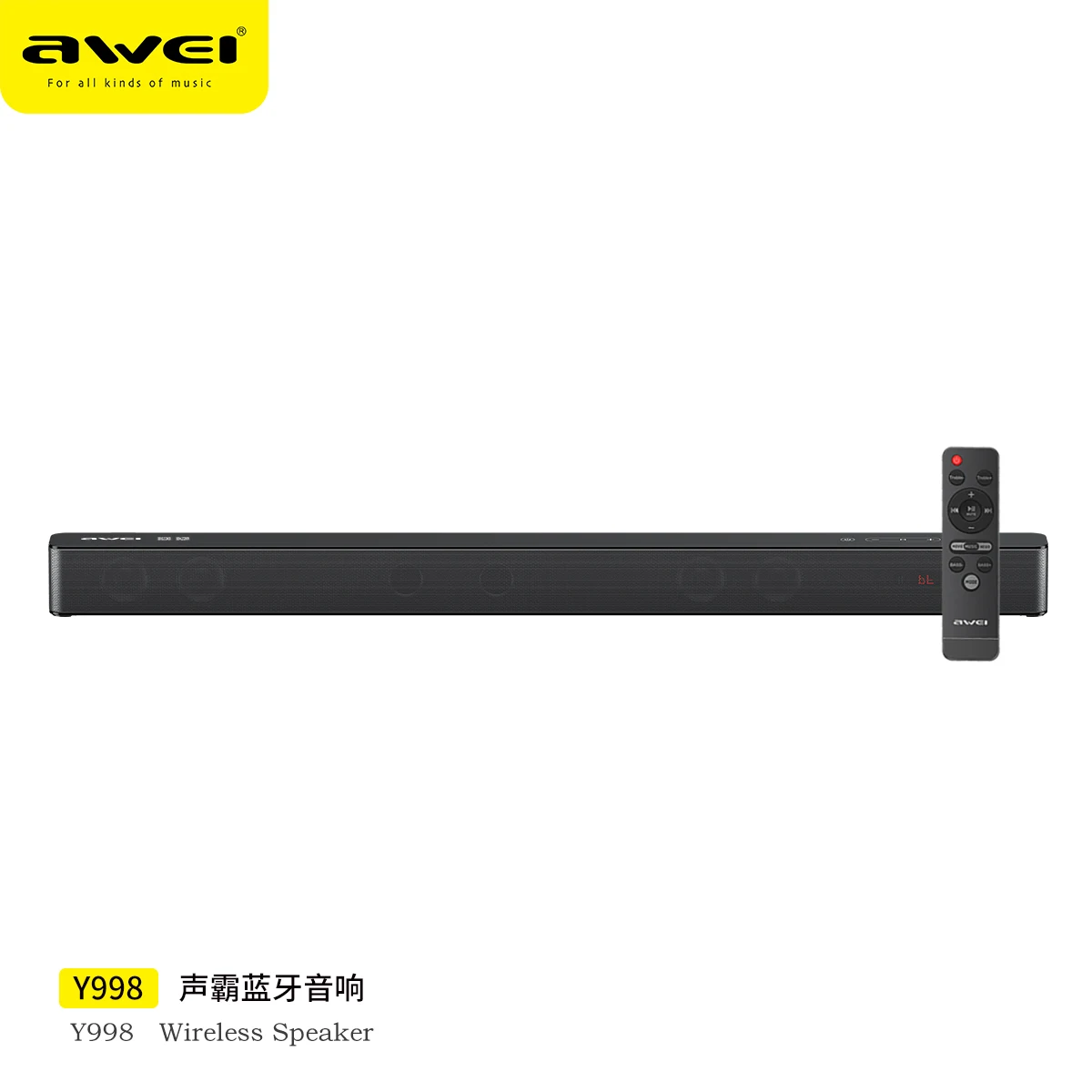Wireless Soundbar Speaker Radio Portable Sound Bars For TW Home Theatre System