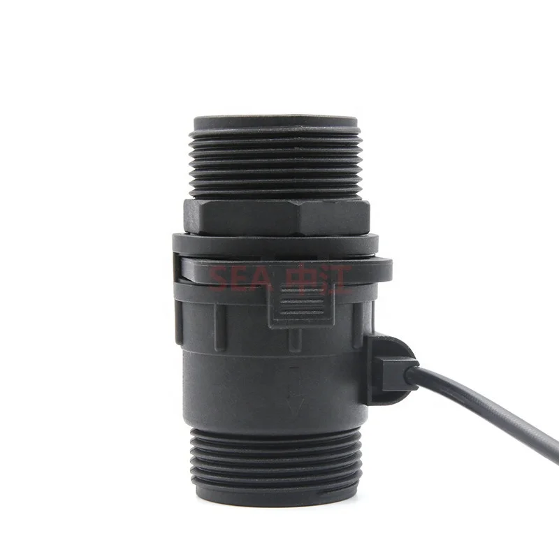 Plastic Water Flow Sensor 1-50LPM ZJMAZ-32 Electric Water Heater Accessory Hall Effect NPN Flowmeter