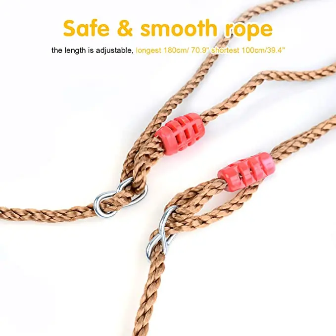 Durable lightweight plastic swing set - non-slip tree swing seat for children swing set in playground