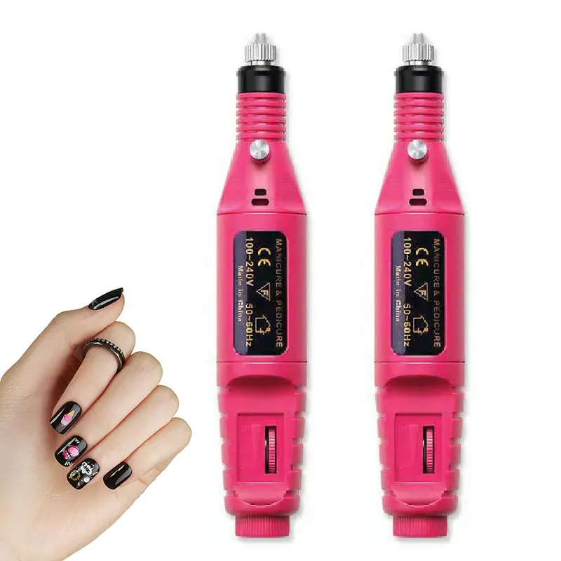 Private label custom logo hot selling mini electric portable automatic nail polisher drill file set art