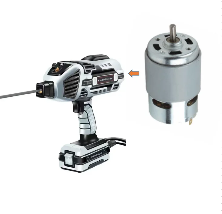 Shunli Custom 12v 24v Brushless 775 Electric Dc Motor For Welding Machine Portable Dc Motor