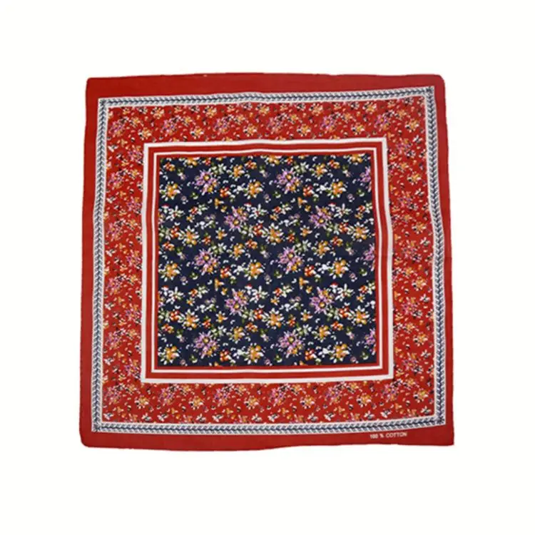 Wholesale Promotion Multifunction Custom Cotton Sports Square Headwear Scarf Classic Paisley Bandana