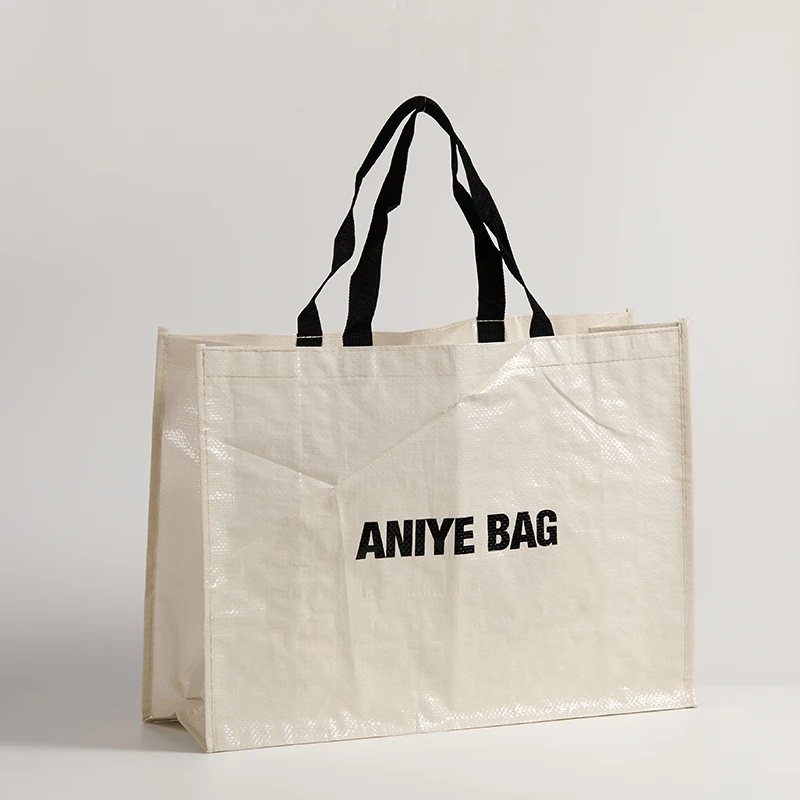 Eco friendly waterproof pp woven shopping bag recyclable laminated pp woven tote bag