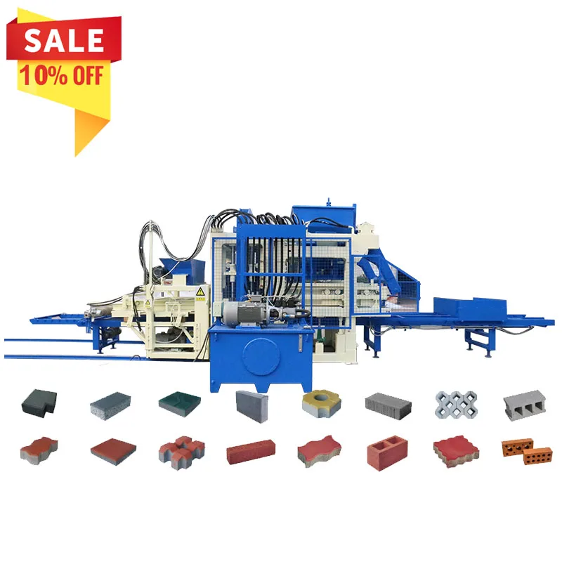 QT15-15 automatic concrete block production line  with good price/high production