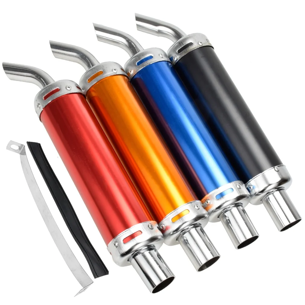 HIAORS Motorcycle 28mm Exhaust Modify Muffler Pipe for 110-125cc Scooter Pit Bike Dirt Bike ATV Motocross Moto Parts