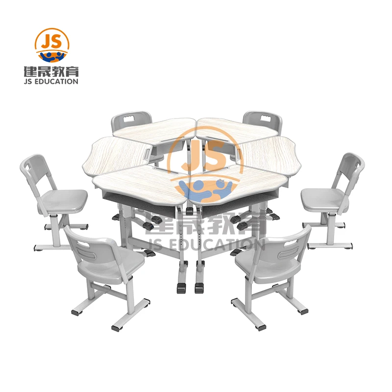 New Design Collborative classroom learning table school Desk and Chair University furniture
