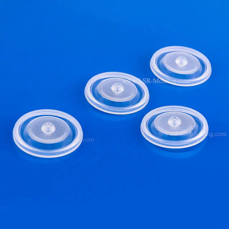 Custom Made Medical Grade Transparent Silicone Rubber Valve Membrane Diaphragm