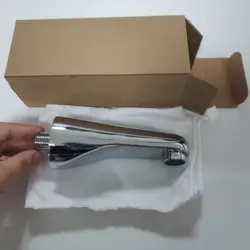 Round Bathroom Fittings Bathtub Spout Chrome Wall Mount Bathtub Copper Bath Spout for Bathroom Wall Concealed Spout