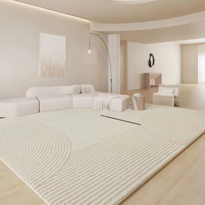 Modern style Rug Popular Cream Style Carpet Living Room Luxury New Vintage Light French Bedroom Bedside Luxury Area Carpet