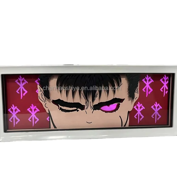 Anime Light Box for Bedroom Decor Birthday Gift Manga Shadow Box Desk Table Lamp night light Manga Paper Cut Desk Lamp Anime