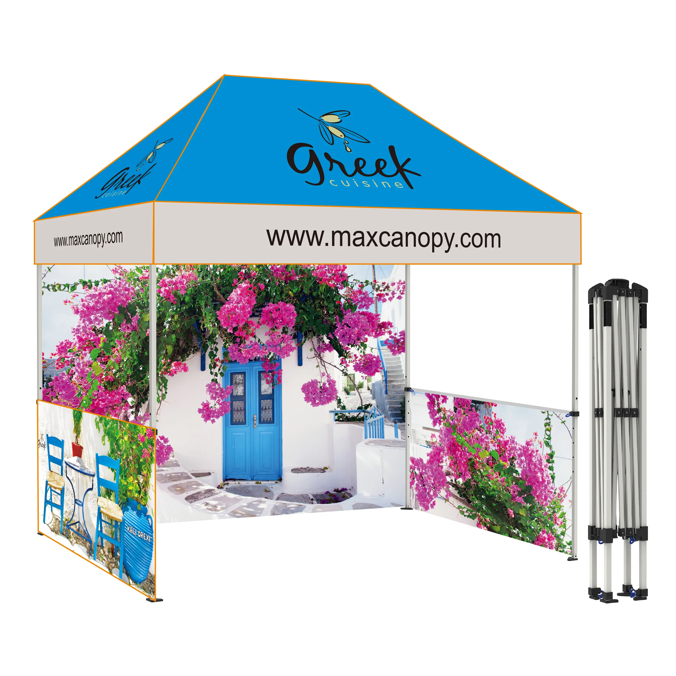 3x3 Promotional Custom Print Event Pop Up Tent Business Gazebo Canopy Folding Tent