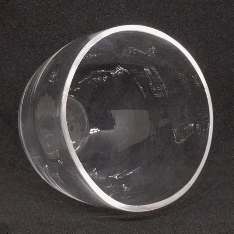 Cylindrical Small Capacity 100ml Quartz Crucible With Lid For Metal