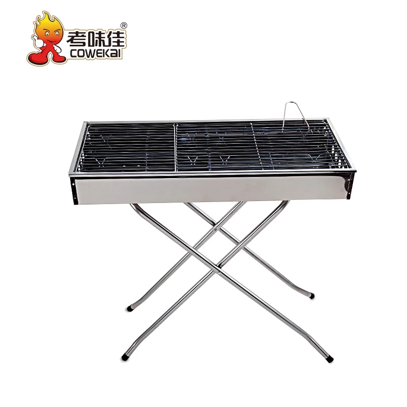 Китайский портативный дешевый уличный складной гриль для пикника и кемпинга с древесным углем барбекю
