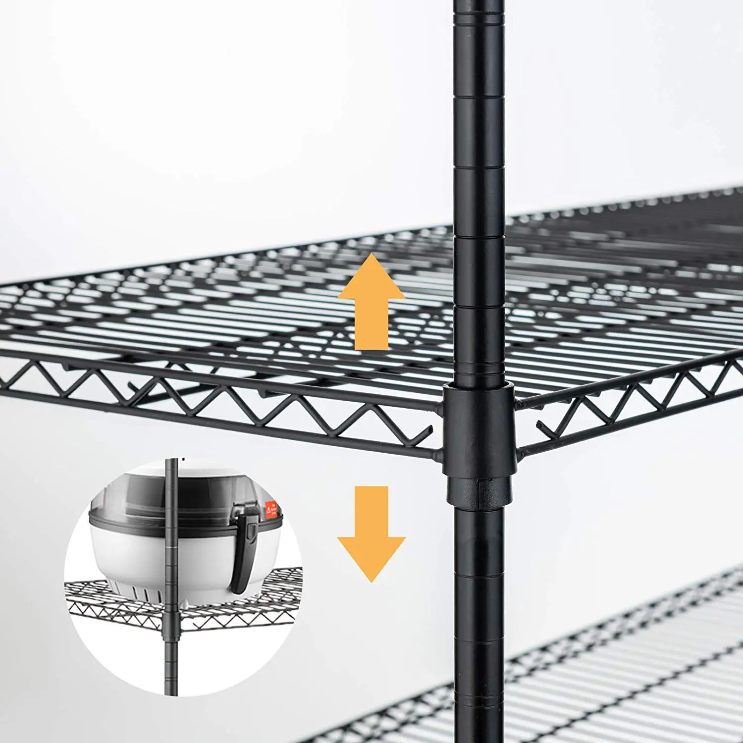 NSF Wholesale Customized Size High Quality Cheap Epoxy Coating Chrome Plated Iron Wire Mesh storage holders racks