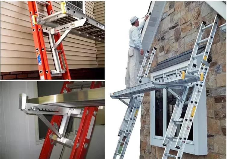 short body step 2 rungs aluminum Ladder Jack Construction and Repairing Jobs Aluminum Jack Ladder