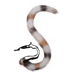 JSFUR Multicolored Cat Tail for Anime Neko Lolita Cosplay Costume