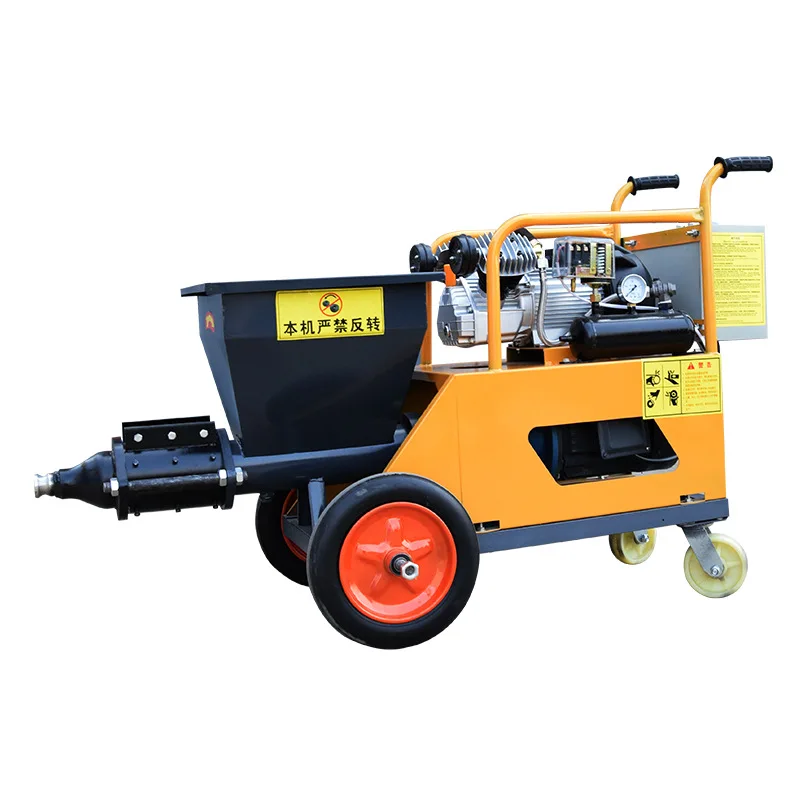 New multifunctional powder wall plastering roughening cement mortar fireproof coating real stone paint mortar spraying machine